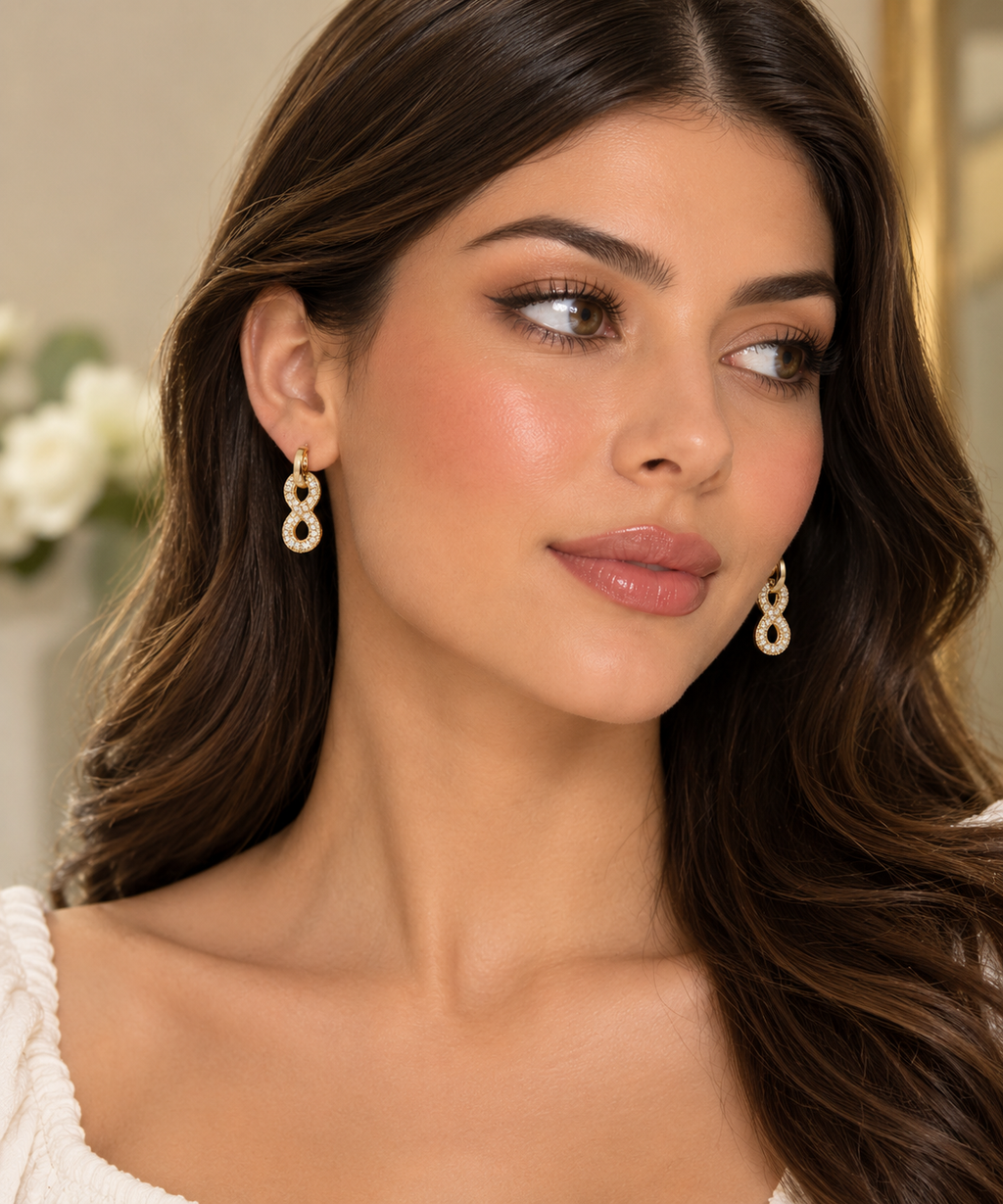 Golden Infinity Earrings