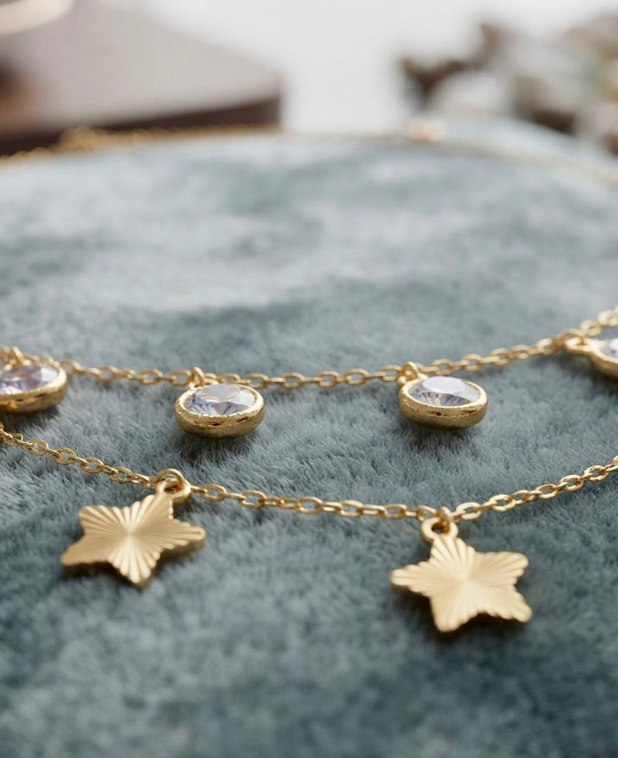 Golden Star Layered Necklace