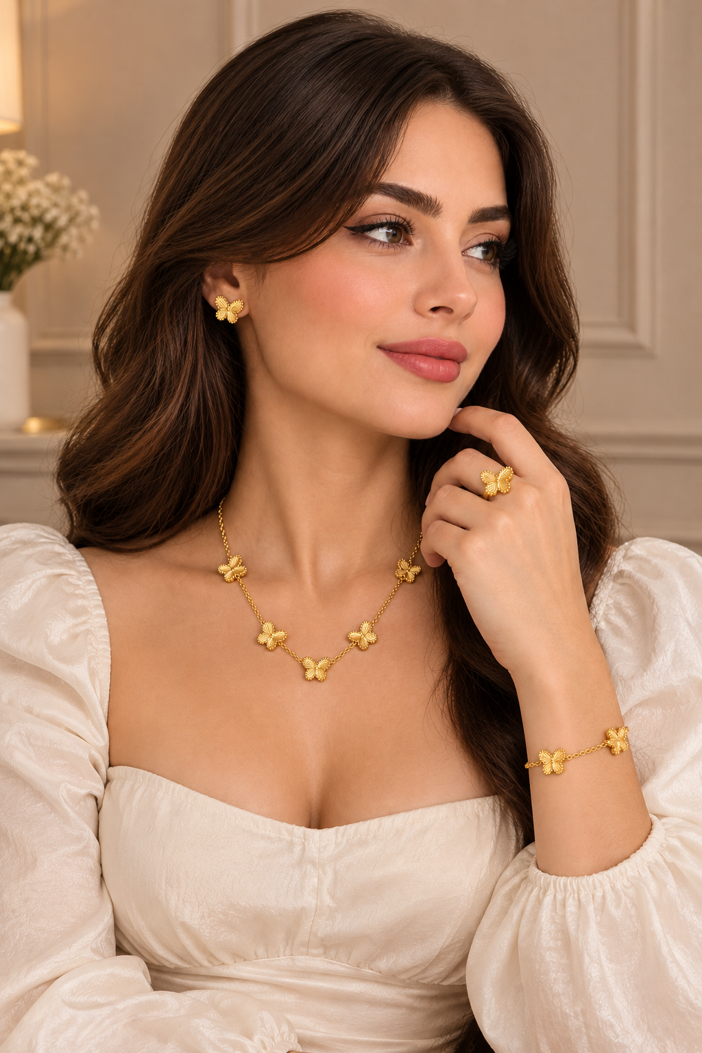 Butterfly 4-Piece Jewelry Set