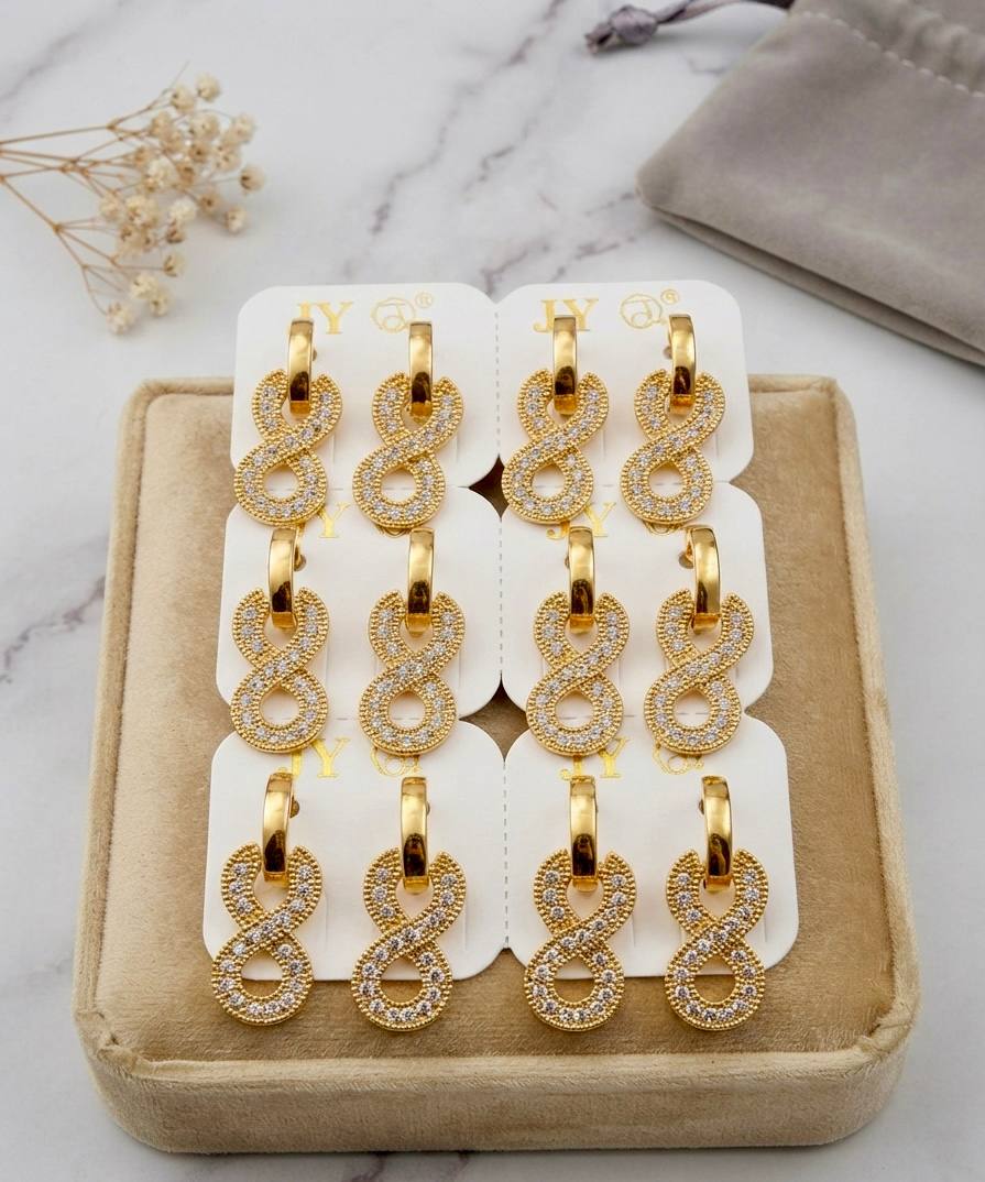 Golden Infinity Earrings