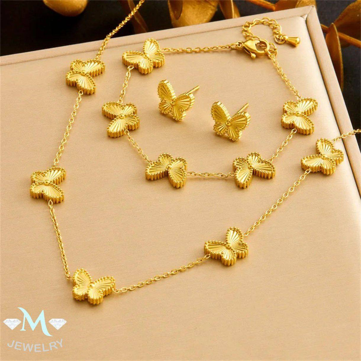 Butterfly 4-Piece Jewelry Set
