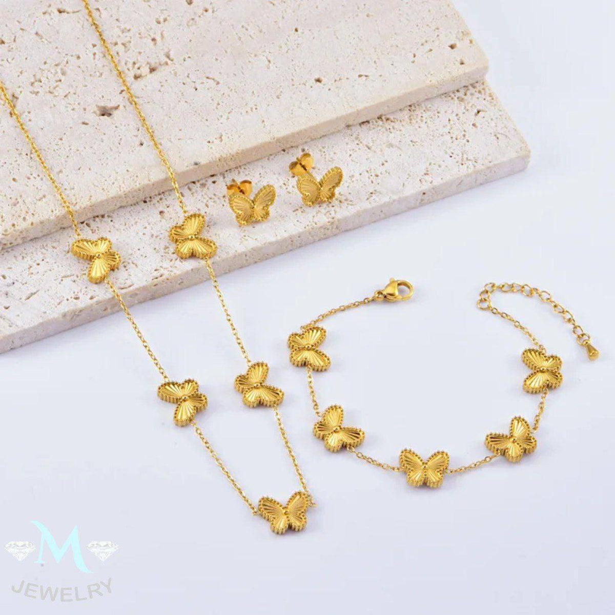 Butterfly 4-Piece Jewelry Set