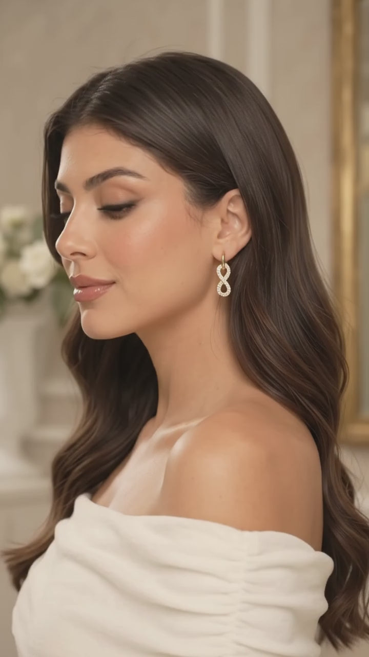 Golden Infinity Earrings